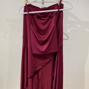 Women's 2 Piece Skirt Set with crop top 3XL
